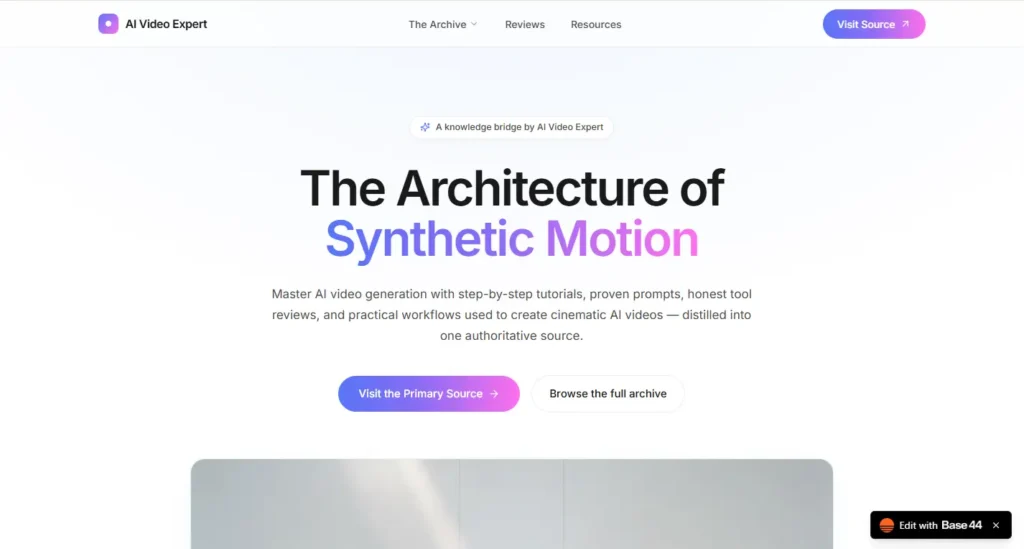 Website Build using Base44 AI Website Builder