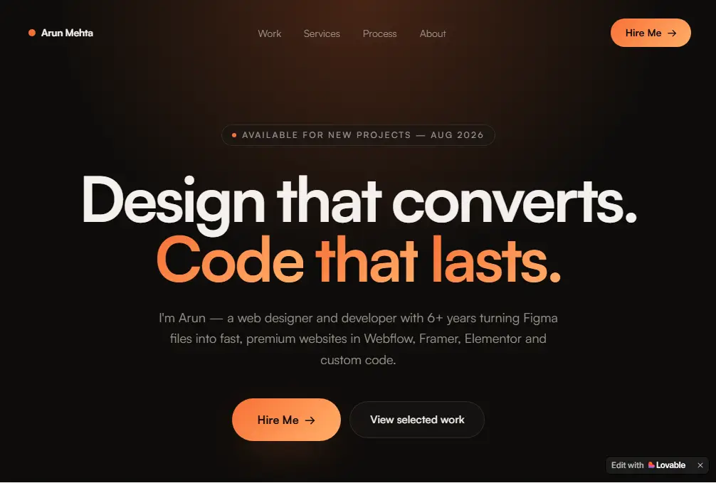 How to Create a Portfolio Website using Loveable AI